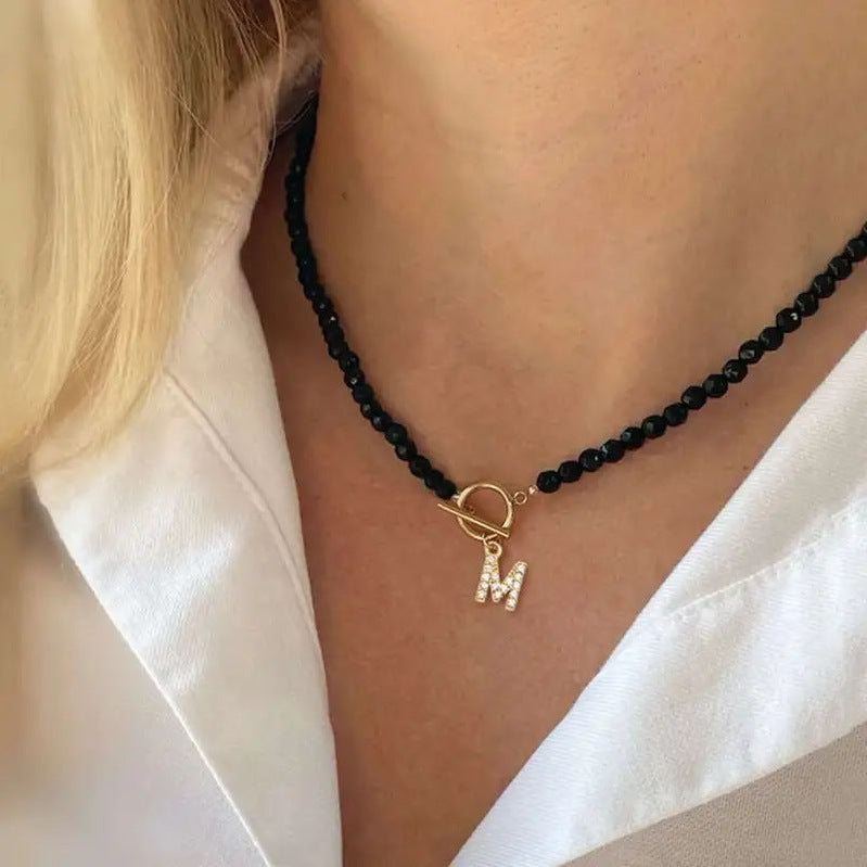 Collar Perlas con Inicial