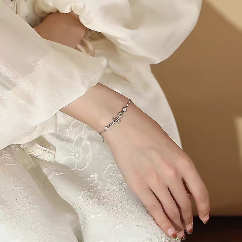 Pulsera Plata S925 Rosa del Principito