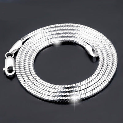 Collar de platino chapado Plata Esterlina