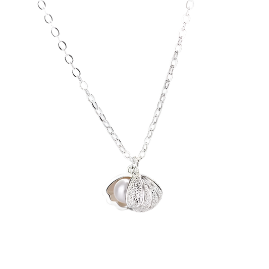 Collar Plata S925 Concha de Perla Dulce