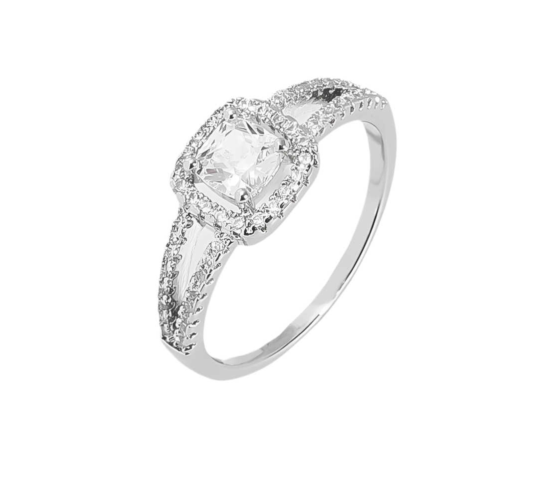 Anillo Plata S925 con circonita Alianza