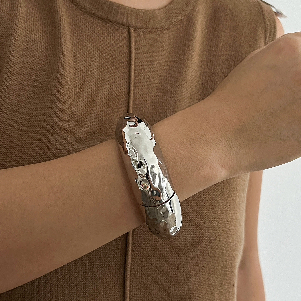 Pulsera Plata S925 ancha