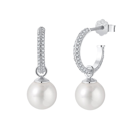 Pendientes Perlas Plata Esterlina