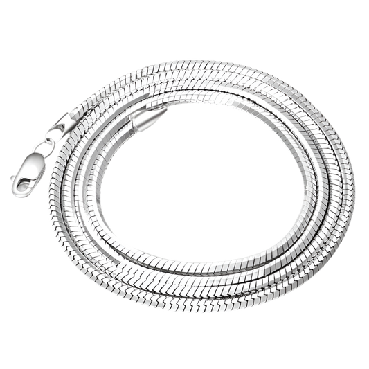 Collar de platino chapado Plata Esterlina