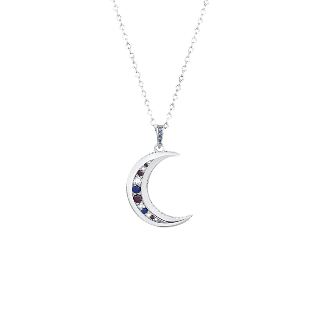 Collar Fino Luna Plata S925