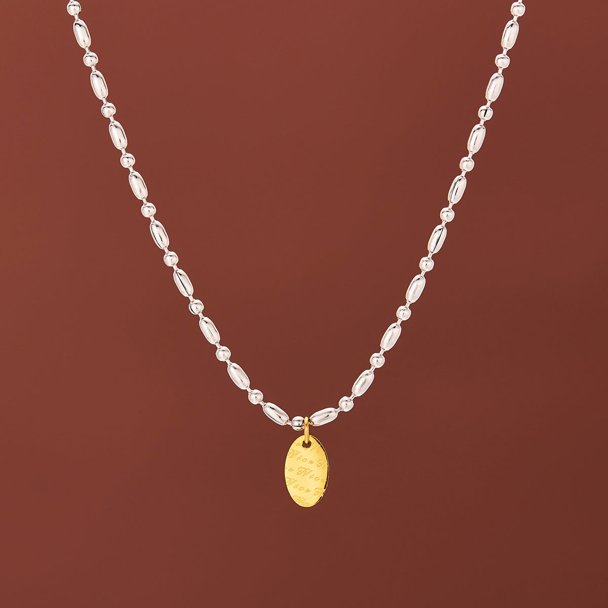 Colgante Acero Elipse