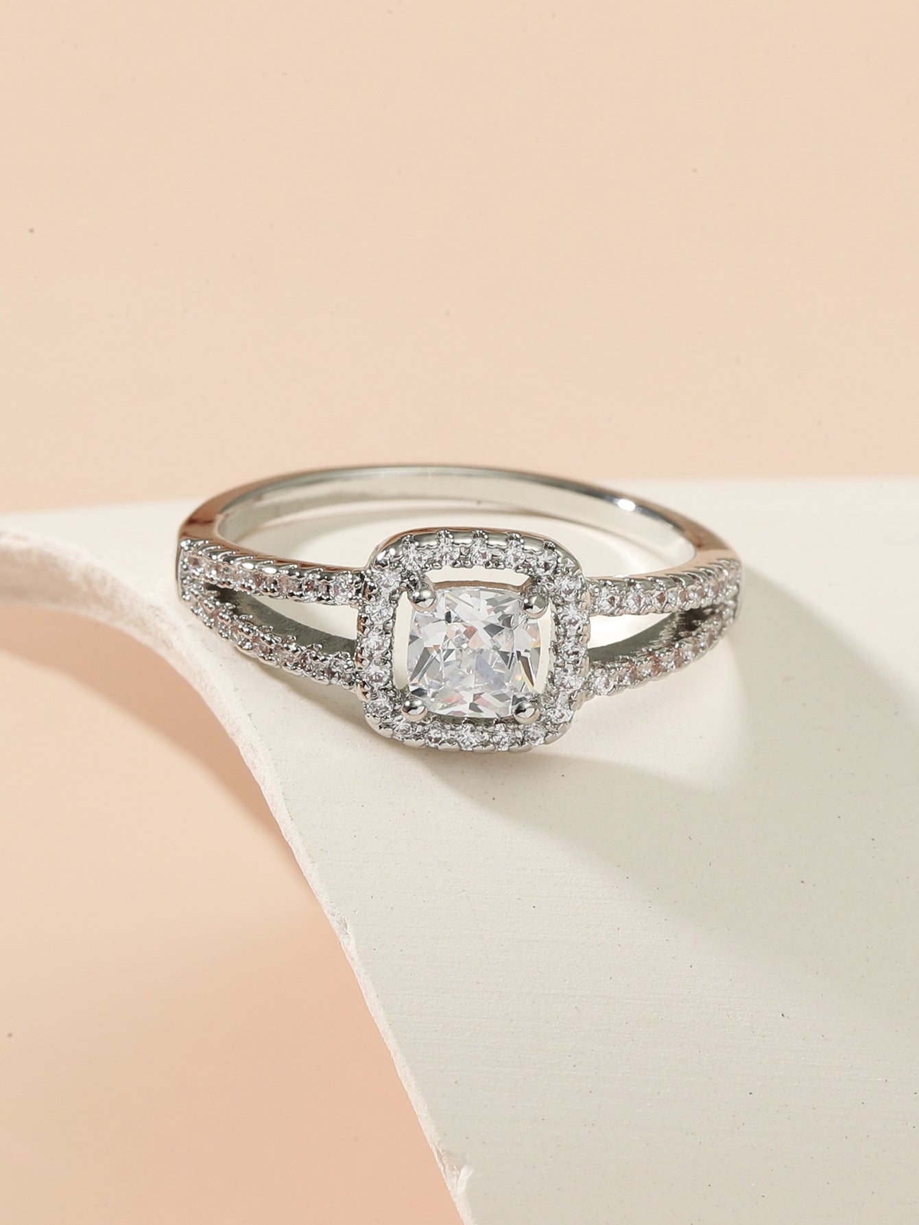 Anillo Plata S925 con circonita Alianza