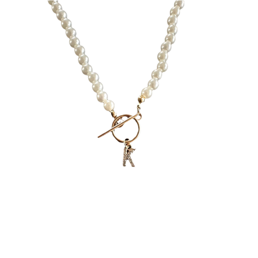 Collar Perlas con Inicial