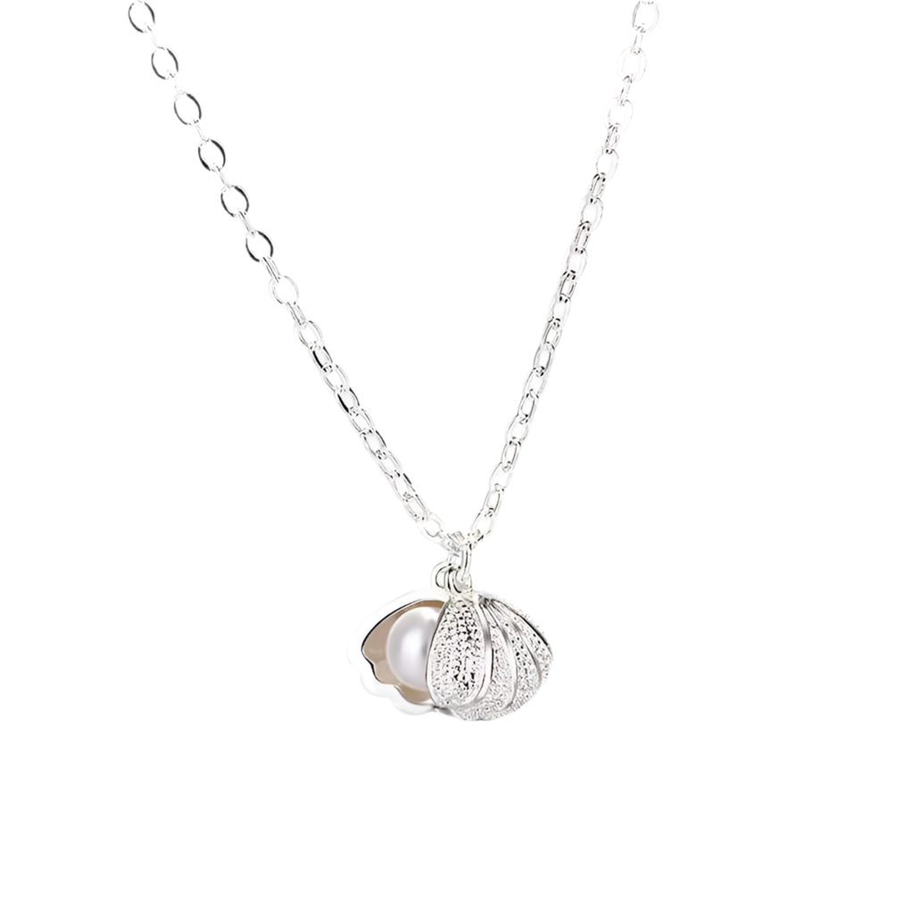 Collar Plata S925 Concha de Perla Dulce