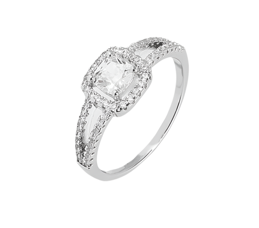 Anillo Plata S925 con circonita Alianza