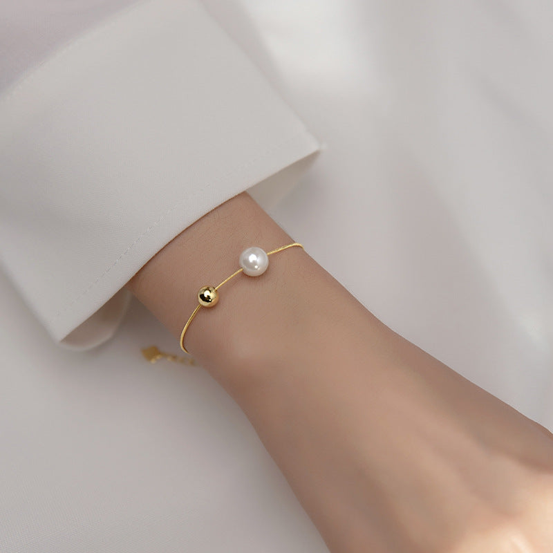 Pulsera Plata S925 con Perla