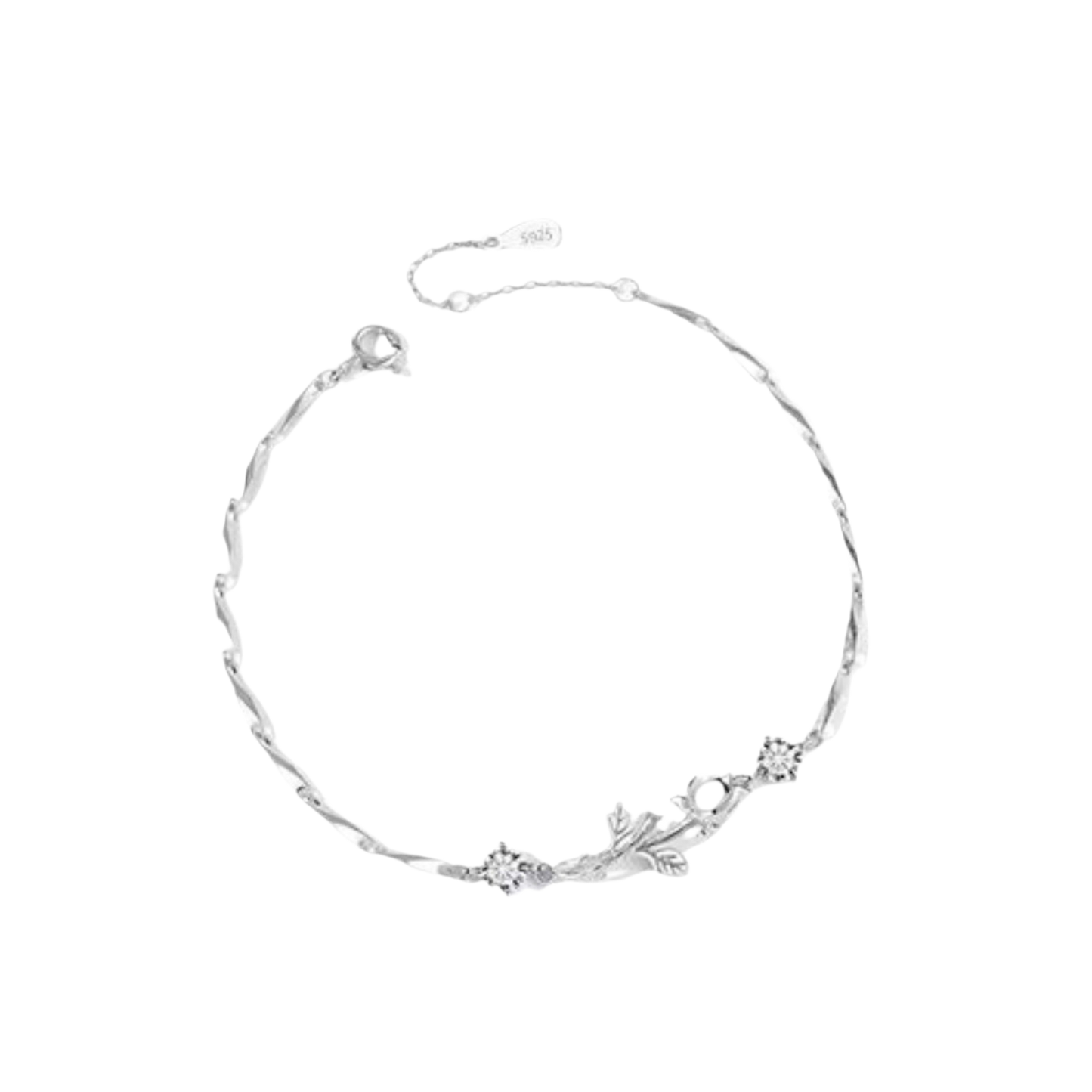 Pulsera Plata S925 Rosa del Principito