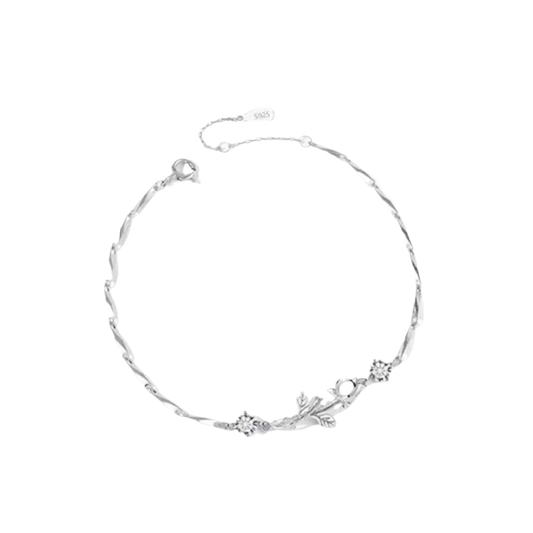 Pulsera Plata S925 Rosa del Principito