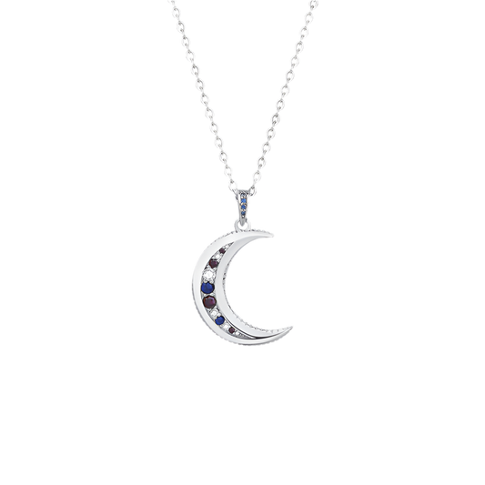 Collar Fino Luna Plata S925
