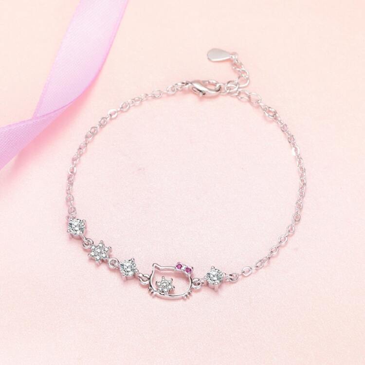 PulseraPlata S925 Hello Kitty